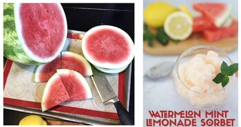 Lemonade Sorbet Combine Pics